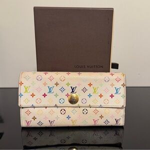 Louis Vuitton Multicolor Long Wallet Authentic